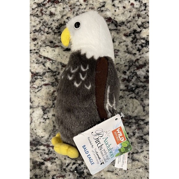 Bald Eagle Audubon Bird PLUSH stuffed animal Wild Republic Tags WORKING 18236 - Picture 4 of 7